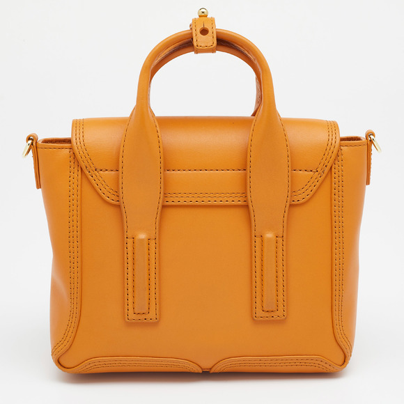 3.1 PHILLIP LIM Mustard Yellow Leather Mini Pashli Satchel - Picture 4 of 8
